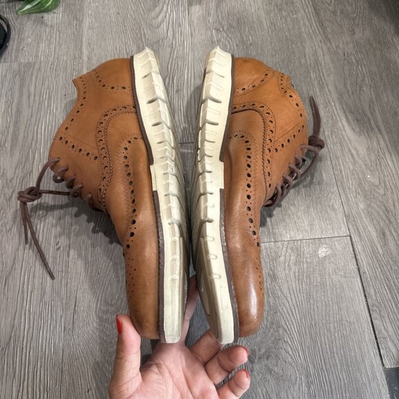 Cole Haan ZERØGRAND Wingtip Oxford C14493 British Tan Leather Men’s Size 13 M main image 9